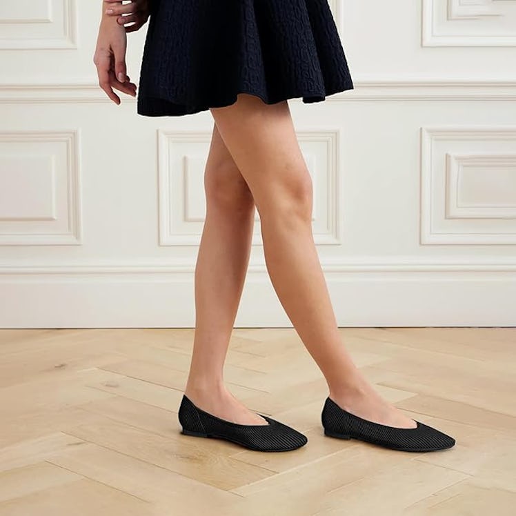 TINGRISE Pointed Ballet Flat 