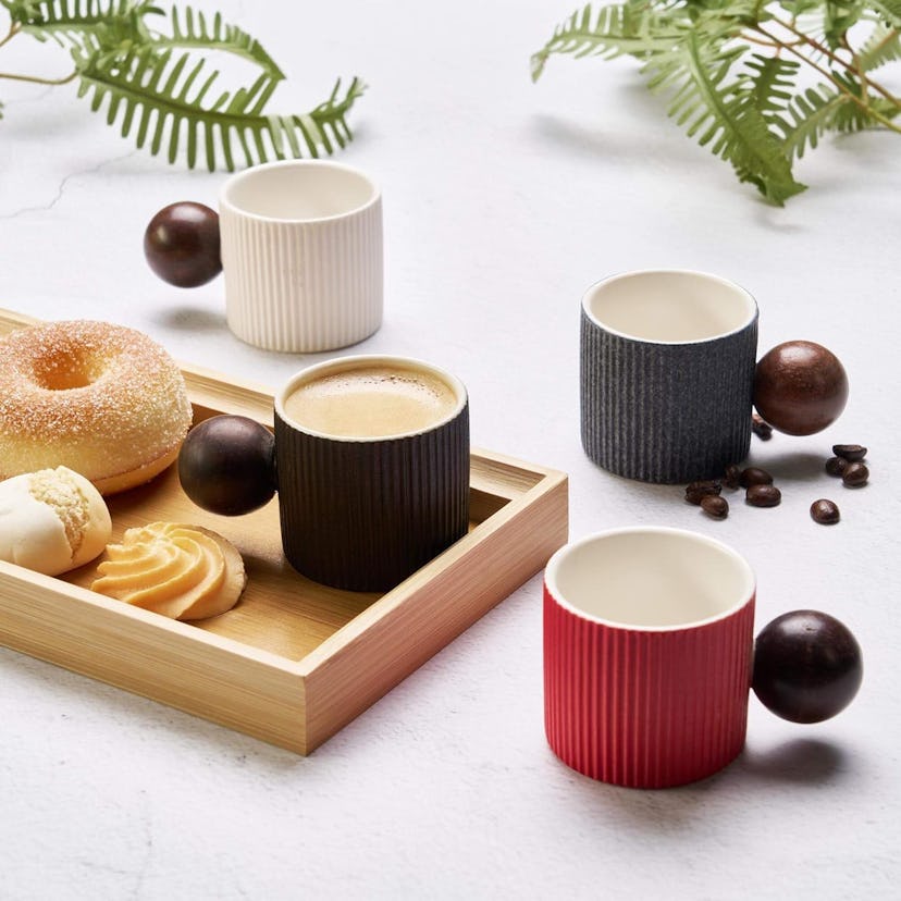 ClasGlaz Ceramic Mini Espresso Cups (2-Pack)