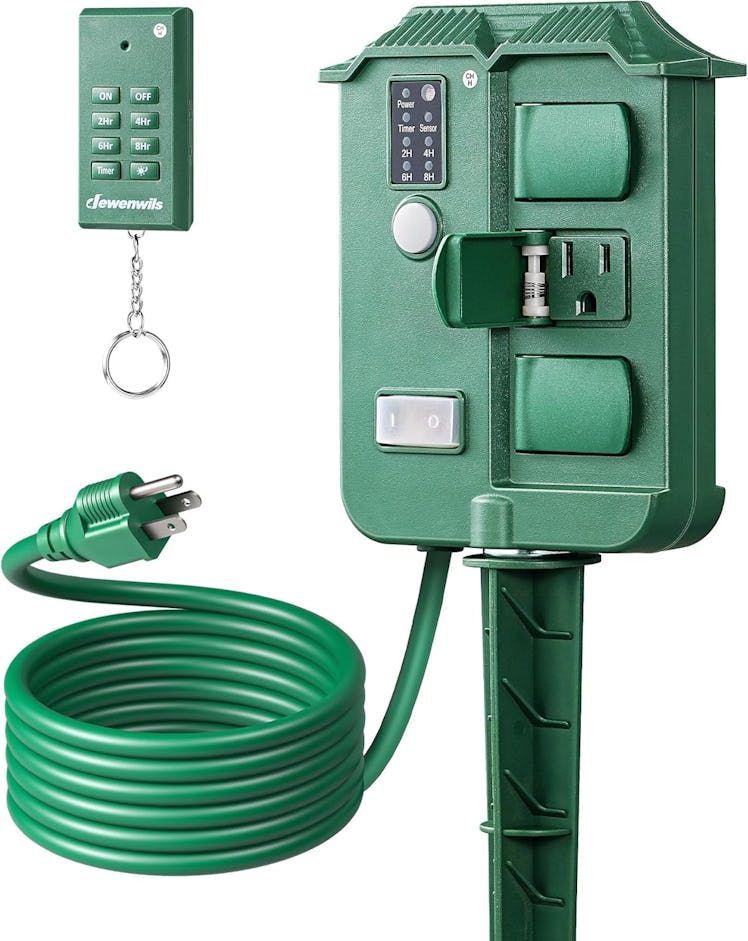 DEWENWILS Outdoor Power Stake With Remote