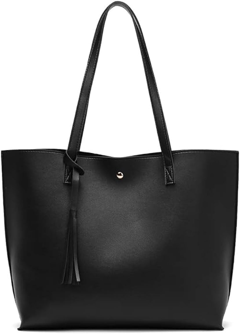 Dreubea Faux Leather Tote Bag