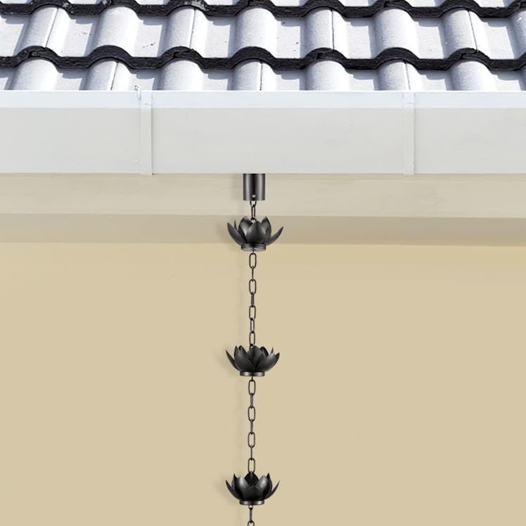 Oak Leaf Rain Chain