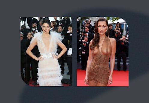 Kendall Jenner and Bella Hadid in sheer looks at Cannes Film Festival.