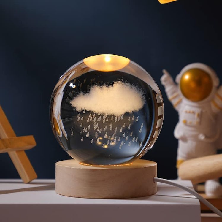 JANARARY 3D Galaxy Crystal Ball Light