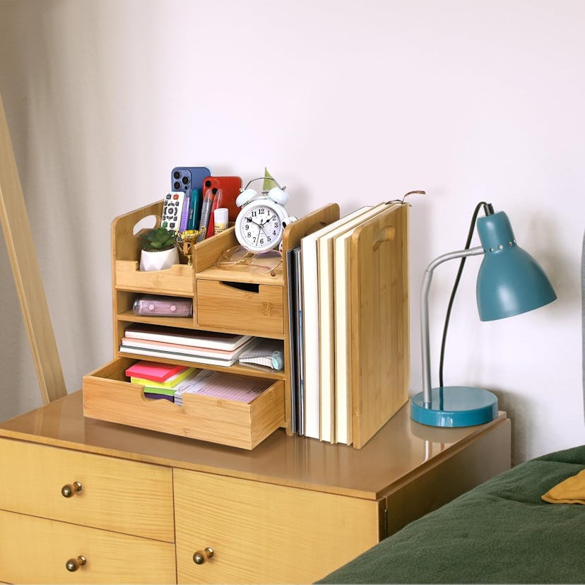 ZOOFOX Bamboo Desk Organizer