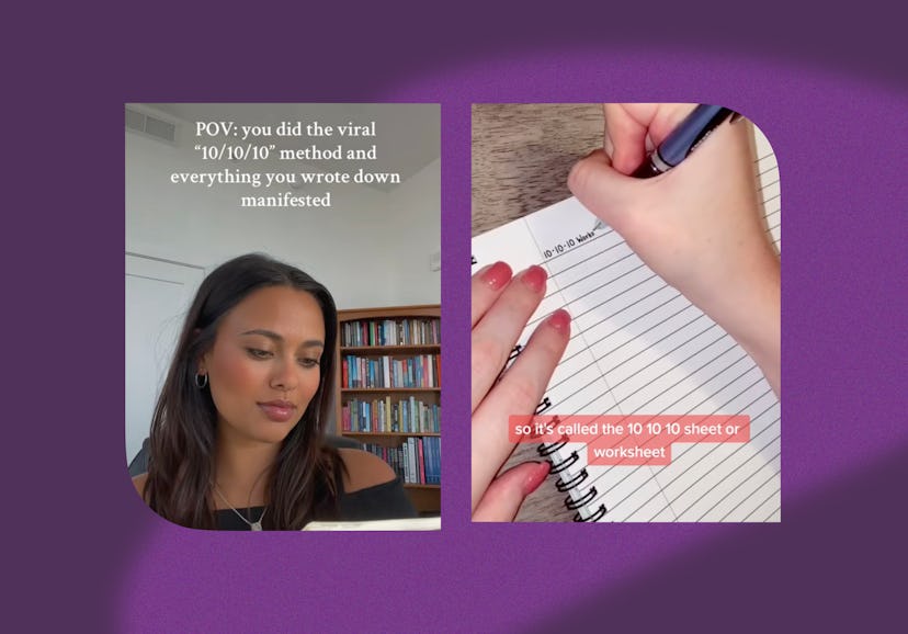 How to manifest using the TikTok-viral "10/10/10 method."