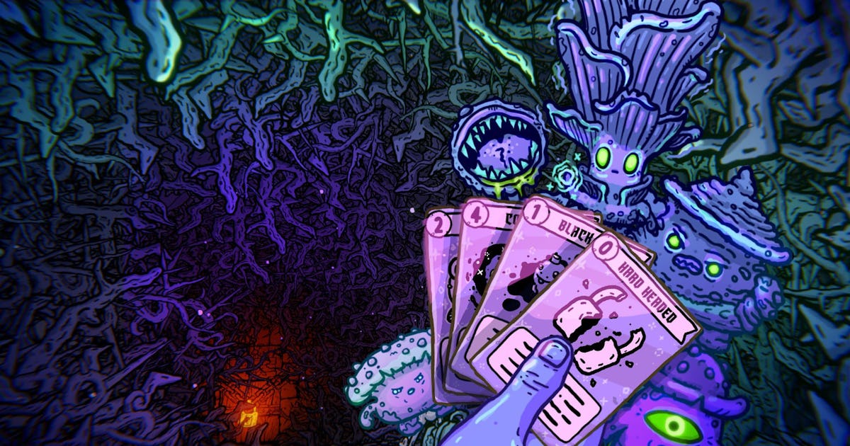 Steam Just Quietly Added 'Shroom and Gloom', A Gorgeously Grotesque Deckbuilder That Lets You Eat Your Enemies