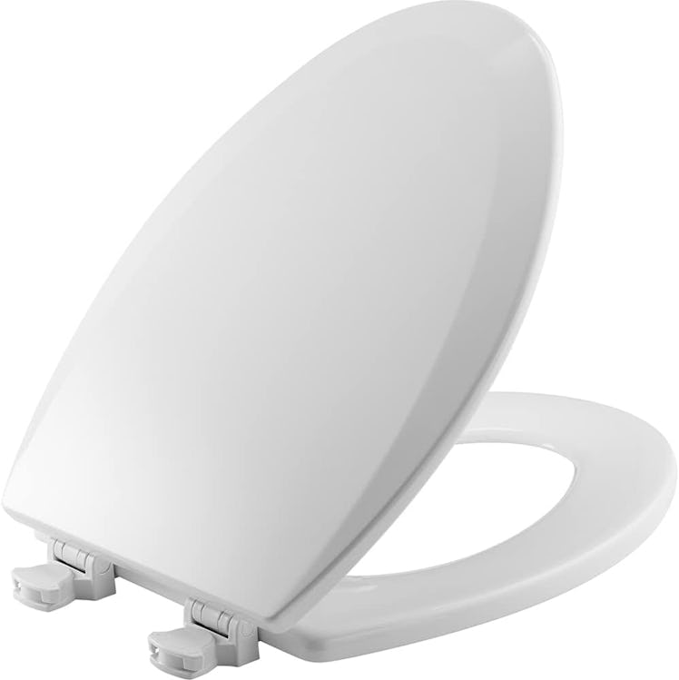 Bemis 1500EC 390 Lift-Off Wood Elongated Toilet Seat, Cotton White 