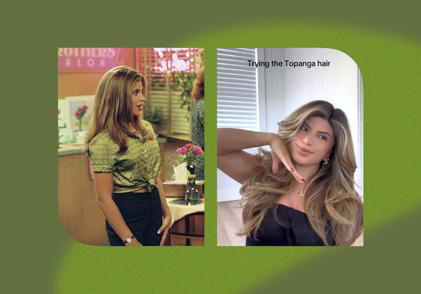 The nostalgic "Topanga hair" trend has millennials in a chokehold.