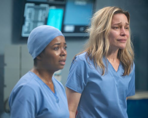 Alexis Floyd and Piper Perabo on the Grey's Anatomy Season 21 finale. Photo via ABC
