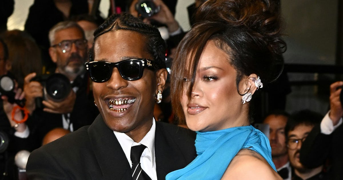 Is Rihanna's Blue Cannes Dress Trying To Tell Us Something?