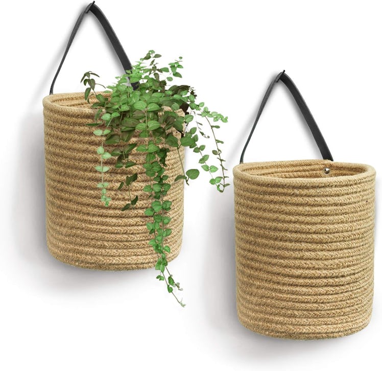 Goodpick Woven Hanging Baskets (2-Pack)