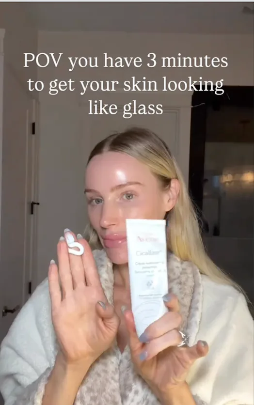 Slathering method for glass skin