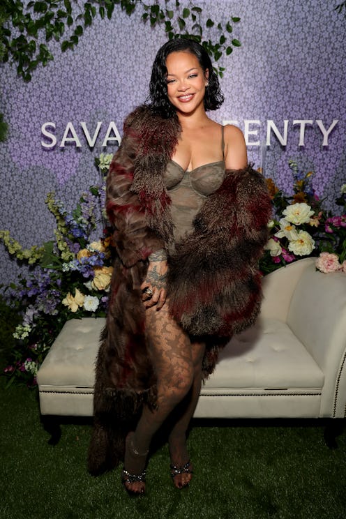 Rihanna at the Savage X Fenty Celebration of Lavish Lace Debut before releasing her Soft N' Savage l...