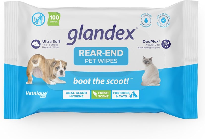Vetnique Labs Glandex Rear-End Pet Wipes (100-Pack)