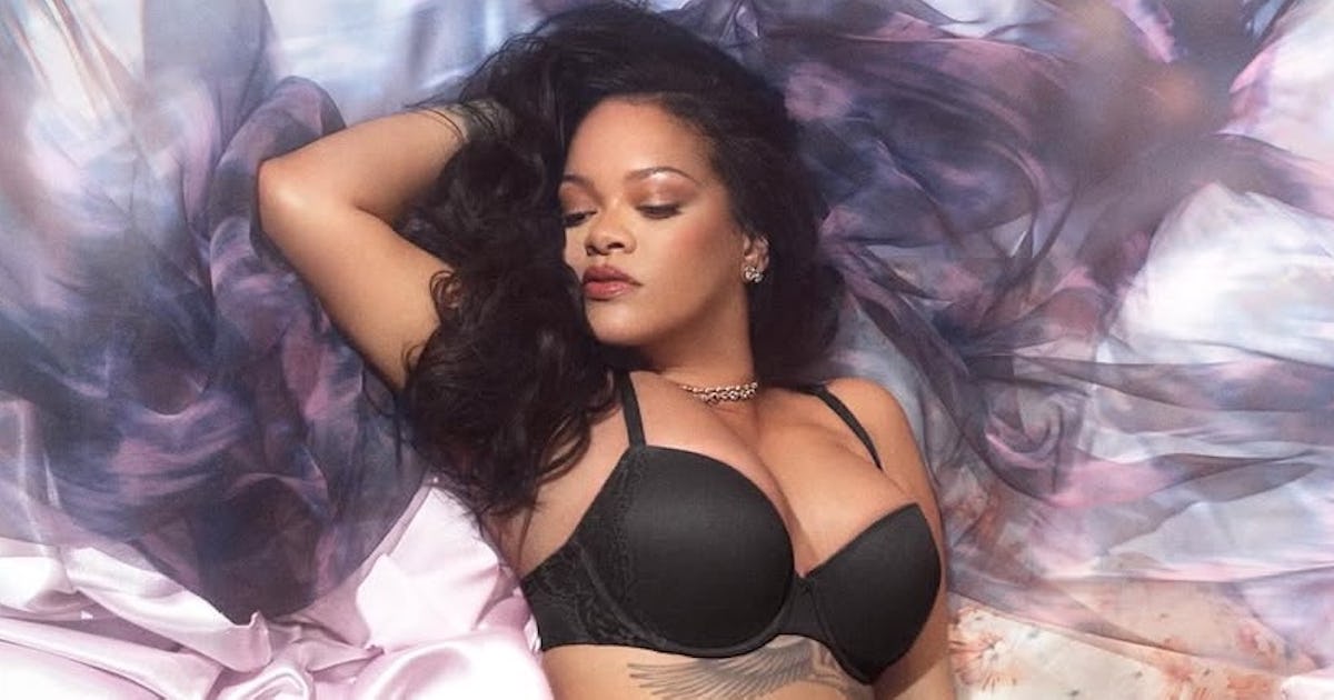 Rihanna Unveiled Her New "Soft N' Savage" Set In A $90 Lace Bra & Cheeky Panties