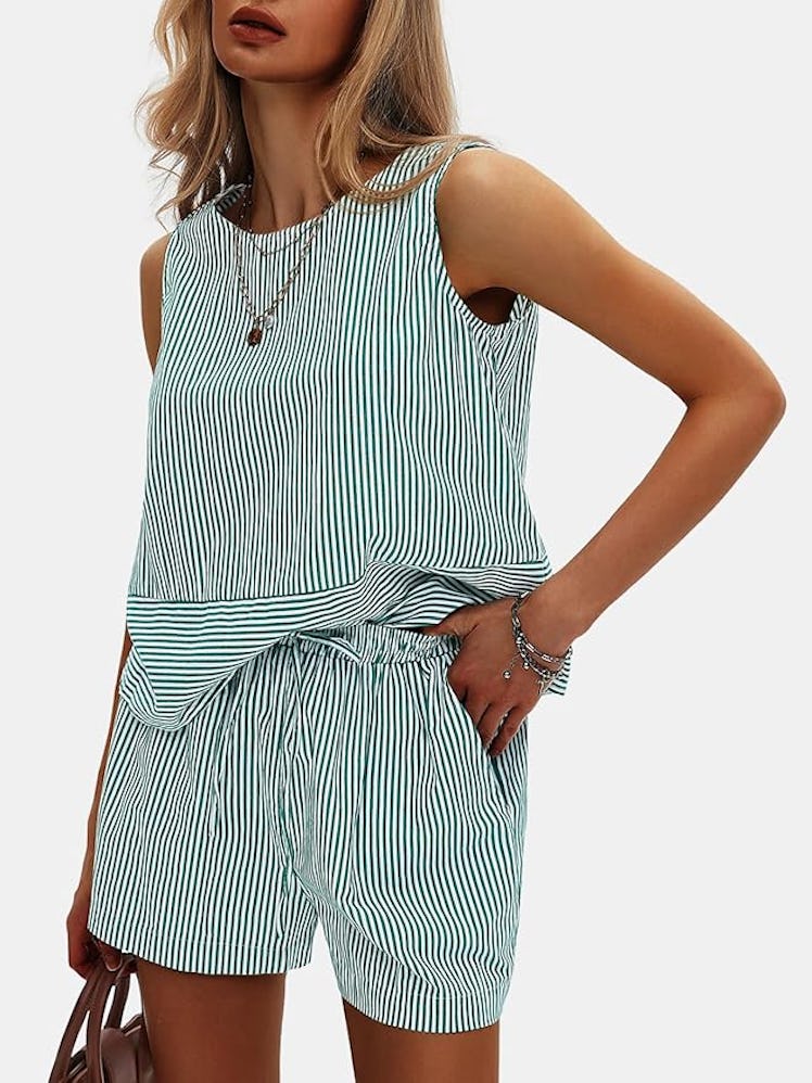 EXLURA Striped 2-Piece Set