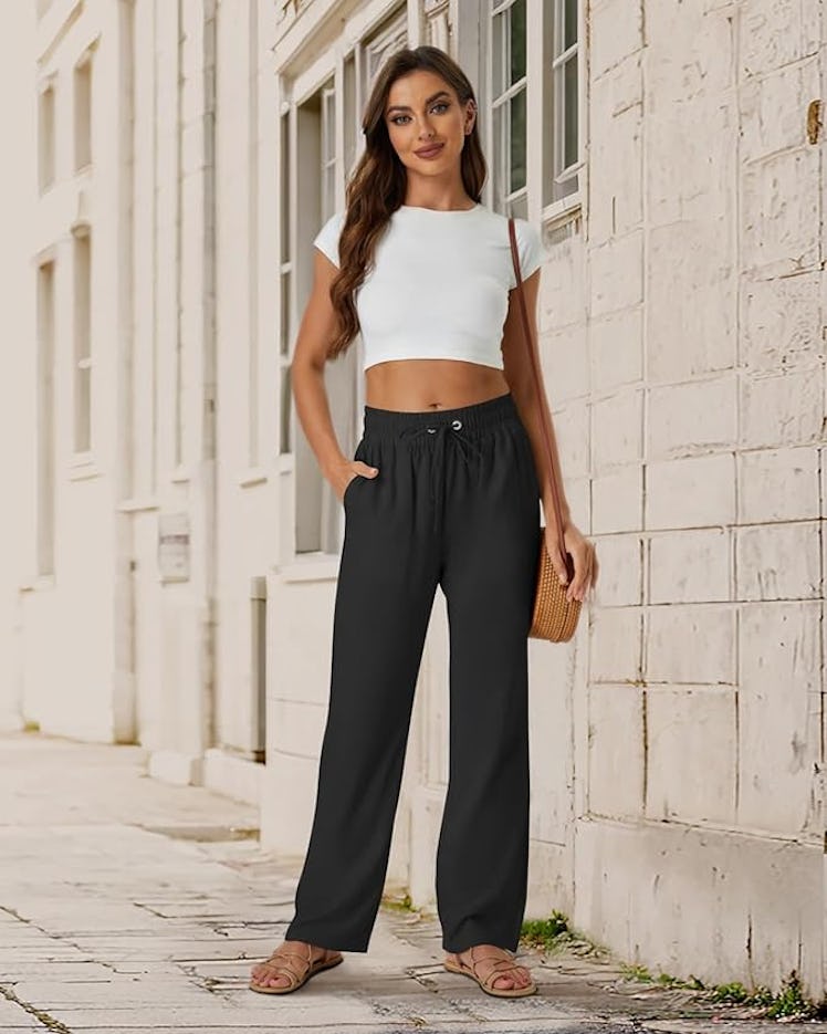 SEMARO Linen Drawstring Pants