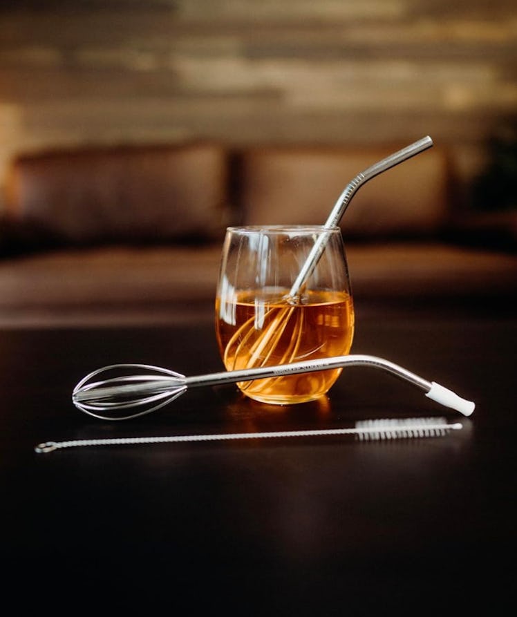 Whiskee Straw Reusable Stainless Steel Straw 