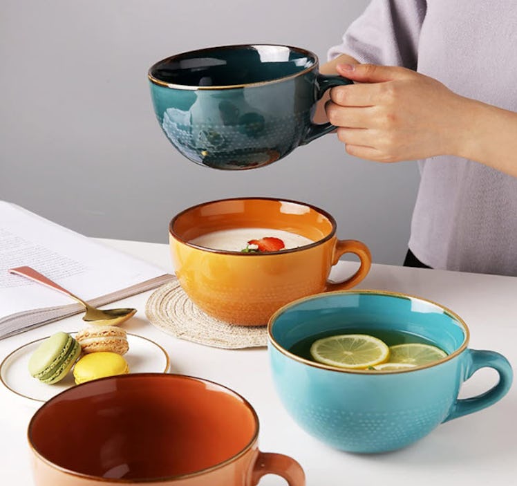 Disoza Large Coffee Cup Ceramic Soup Mug