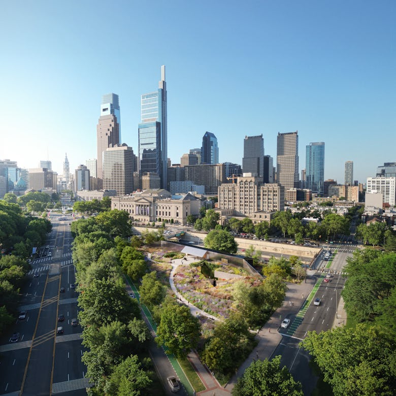 A rendering of Calder Gardens.