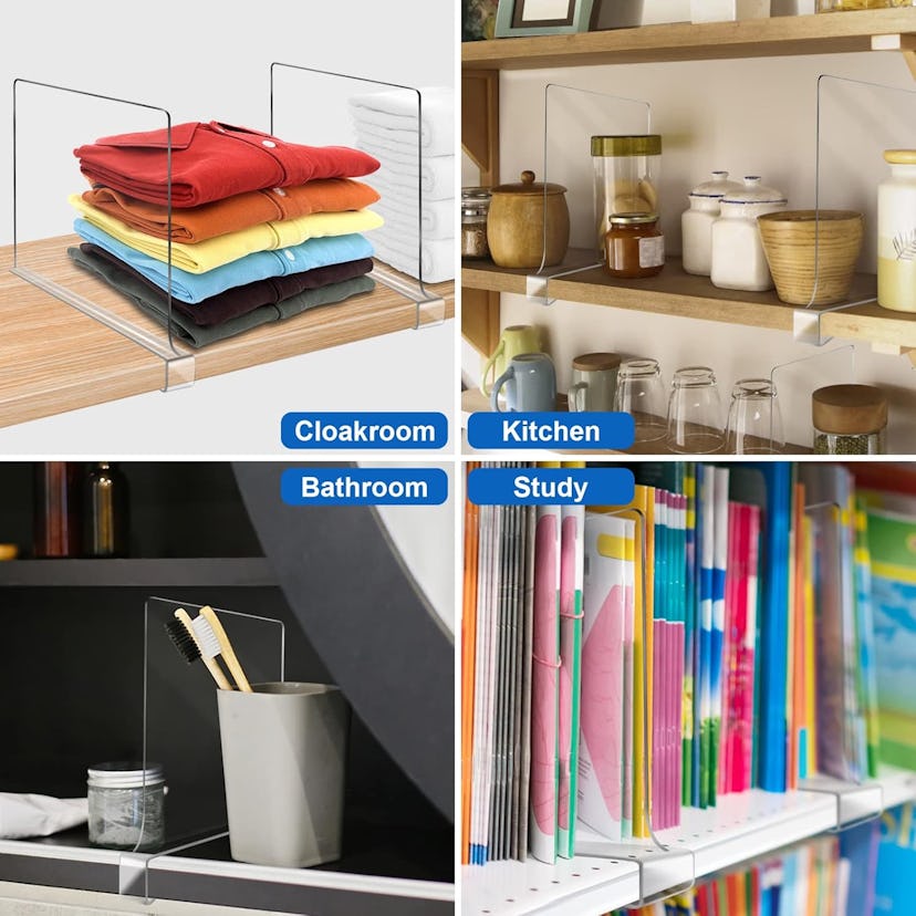 OMGelic Acrylic Shelf Dividers (6 Pieces)