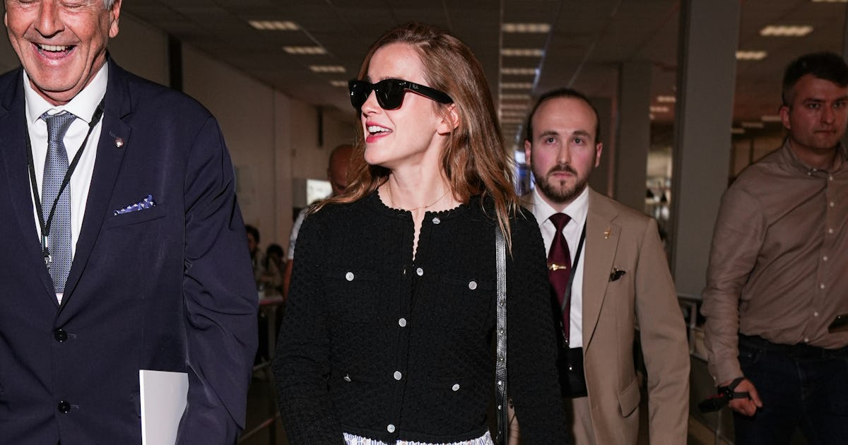 Emma Watson's Cannes Airport Look Teases Her Return to the Croisette