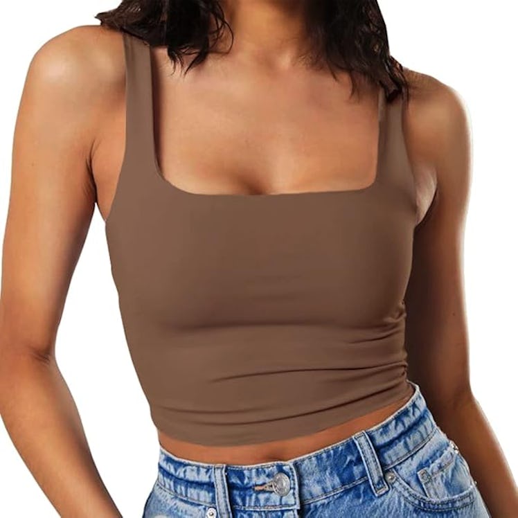 Artfish Square-Neck Crop Tank