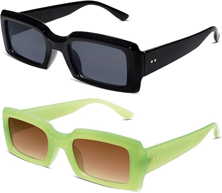 Allarallvr Rectangle Sunglasses (Set of 2) 