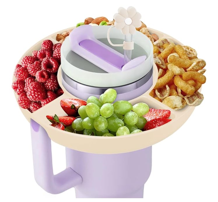insefocc Water Bottle Snack Bowl