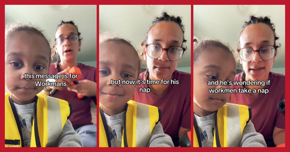 Toddler Ask "Workmans" If They Take Naps & It's The Greatest Comments Section