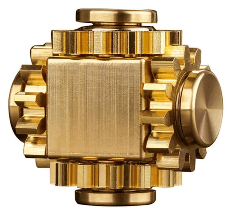 PAPUKA Pure Brass Cube Fidget Spinner