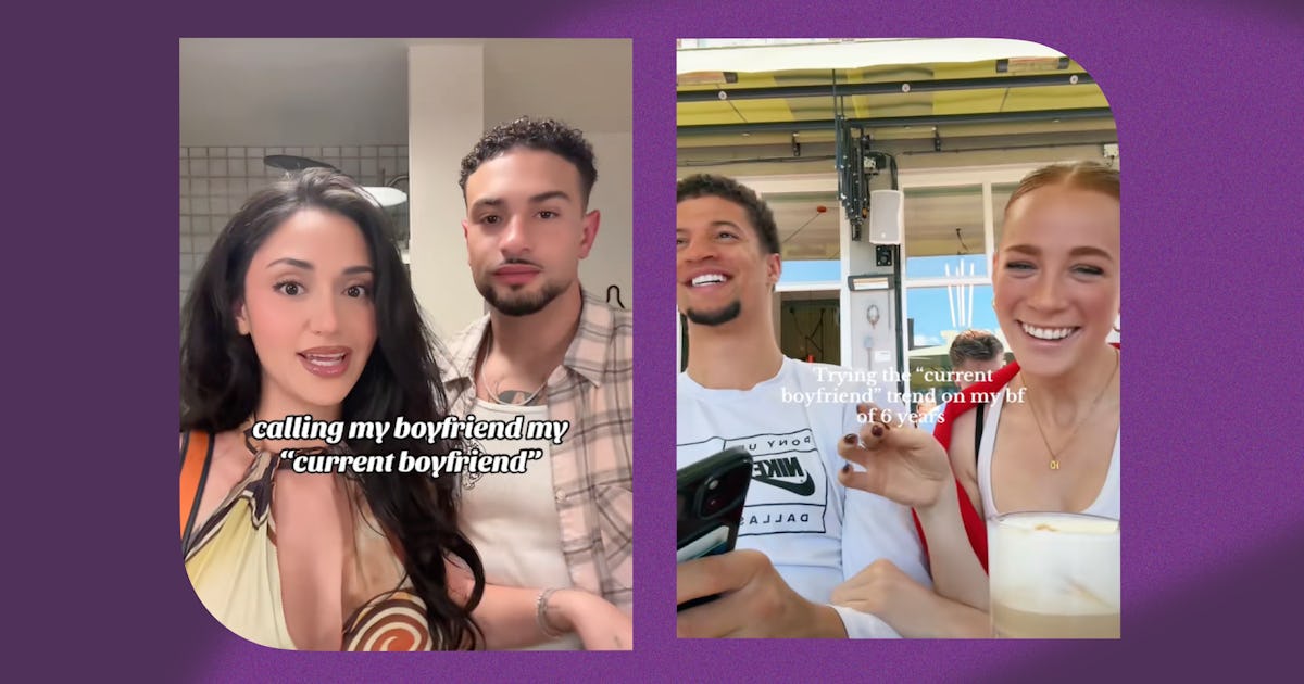 The "Current Boyfriend" TikTok Trend Gives Your Relationship A Temp Check