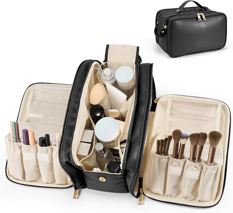 HauteHues Fold-Out Travel Makeup Bag