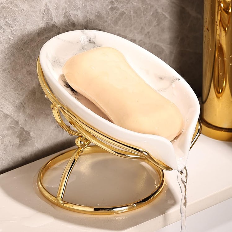 Dobbyby Draining Ceramic Soap Dish