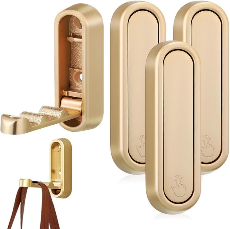 Growalleter Foldable Wall Hooks (4-Pack)