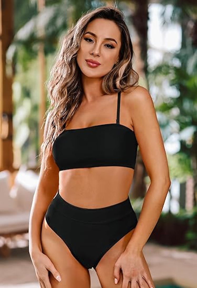 Pink Queen High-Waist Bikini Set (2-Pieces)