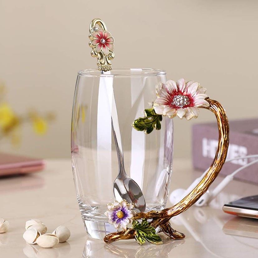 JY-Danbady Sunflower Crystal Mug Set