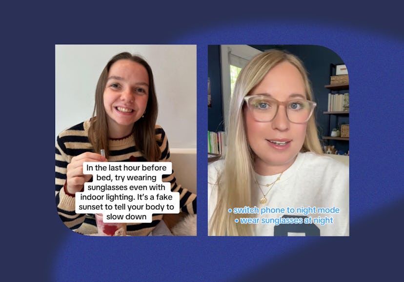 Sunglasses before bed is the ultimate sleep hack