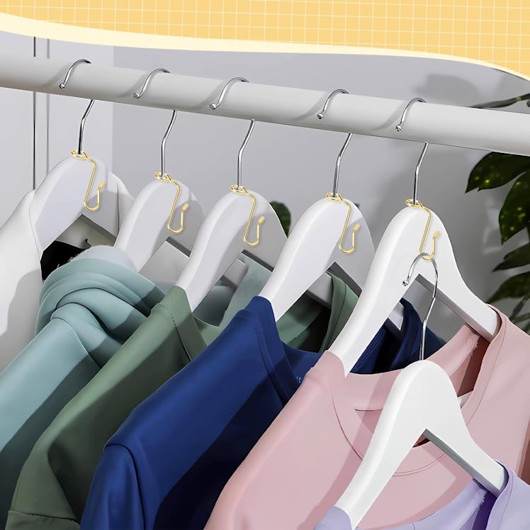 Sankoly Metal Hanger Extender Hooks (50-Pieces)