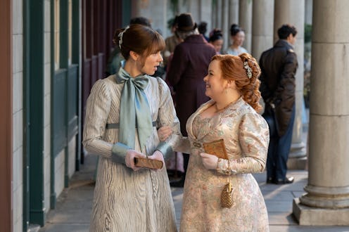 Eloise and Penelope on Bridgerton Season 4. Photo via Netflix