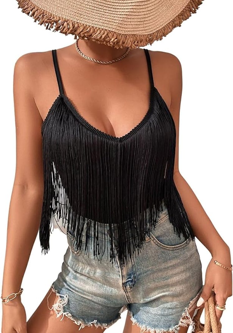 Ella Lust Fringe Tank Top