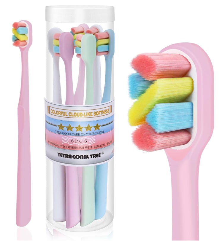 Tetragonal tree Extra Soft Toothbrush (6-Pack)
