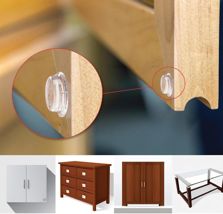 GorillaGrit Cabinet Door Bumpers (100 Pieces)