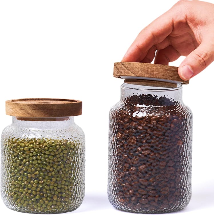 Whole Housewares Glass Food Storage Jars (Set of 2)