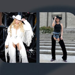 I tried Beyoncé's favorite risque trend, assless chaps, at the Cowboy Carter concert.