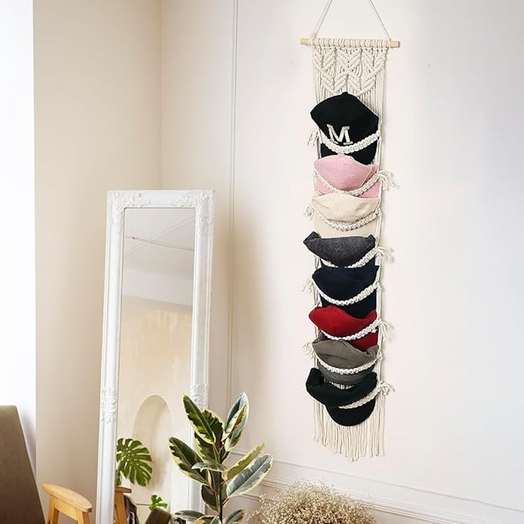 Jontell Macrame Baseball Cap Storage