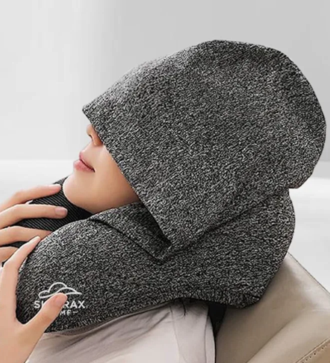 SKYTRAX COMF Travel Pillow with Hood