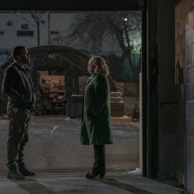 O-T Fagbenle and Elisabeth Moss in 'The Handmaid's Tale'