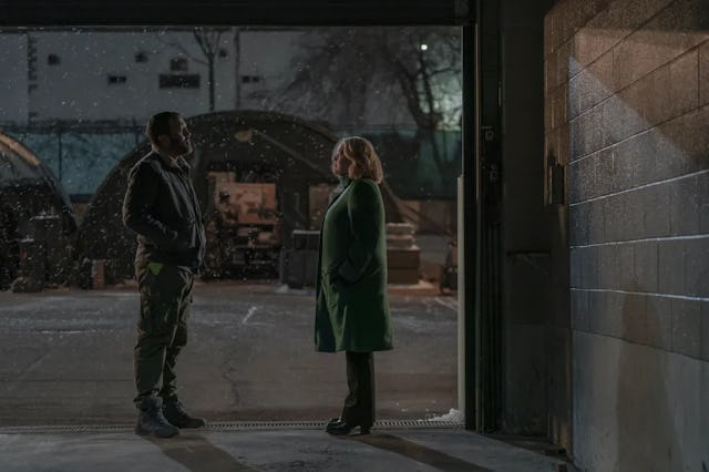 O-T Fagbenle and Elisabeth Moss in 'The Handmaid's Tale'