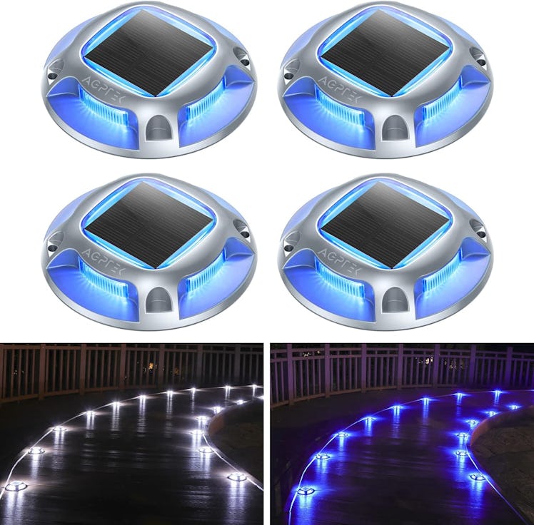 AGPTEK Solar Driveway Lights (4-Pack)